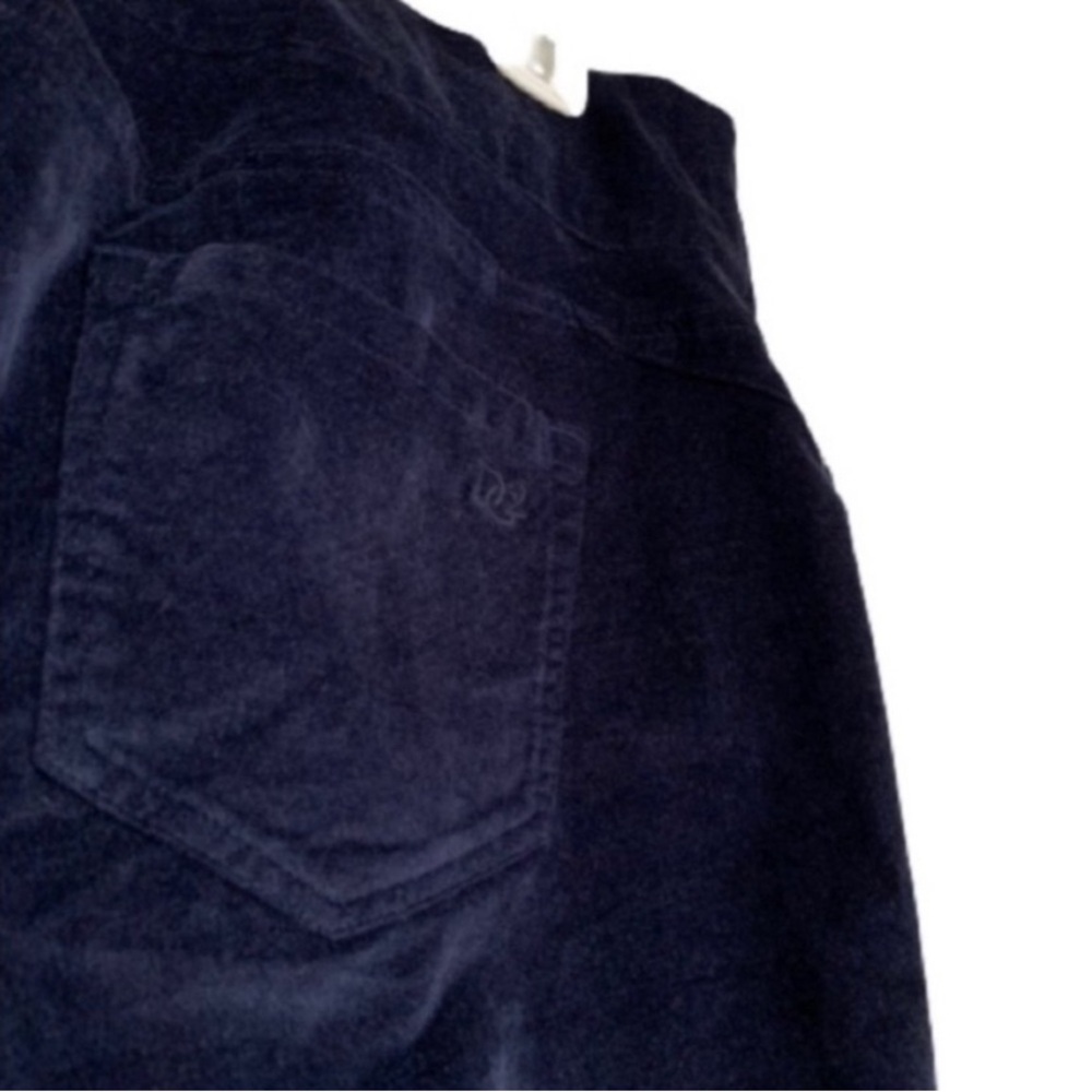 DG2 DIANE GILMAN Jeans Velvet Stretch Navy Blue Denim Ultra Skinny 1X LIKE NEW - Picture 7 of 13